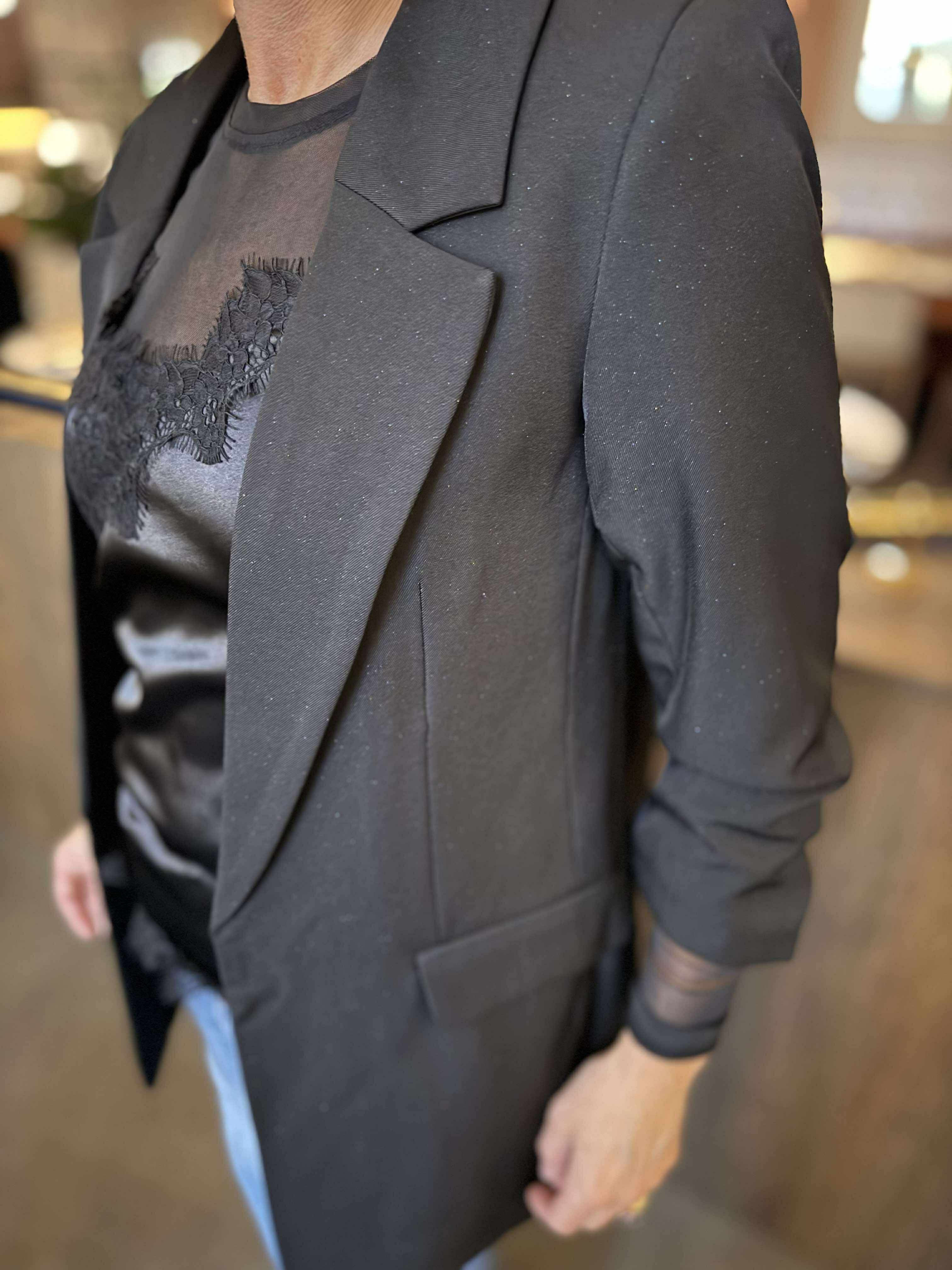 VMFRIDA Blazer - Black m. Glitter